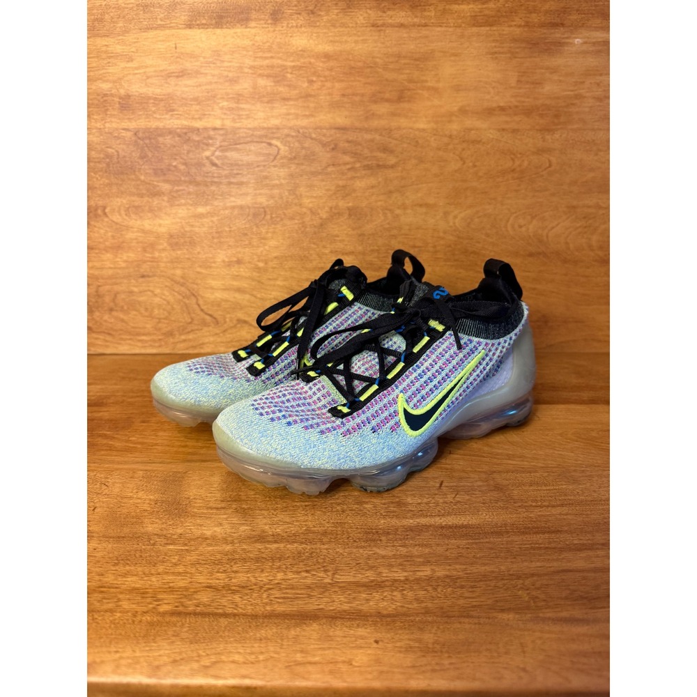 Nike Air Vapormax 2021 FK Kids Multicolor Flyknit Sneakers size 5Y womans 6.5